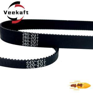 3D 프린터 부품 GT2 10mm 폐쇄 루프 고무 타이밍 벨트 376 380 400 420 436 444 450 500 550 600 610 640 7