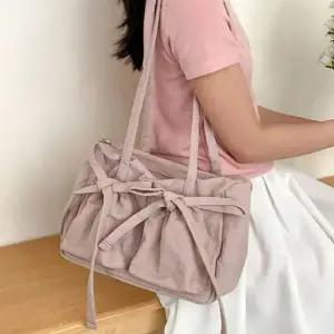 [골드스마일]발레코어 리본 나일론 숄더백 여성 가방 4컬러 토트백 숄더백 코어