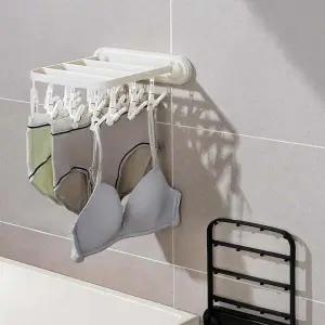 벽부착옷걸이 QLS265L9 접이식옷걸이 무타공 다기능양말걸이 속옷 벽부착