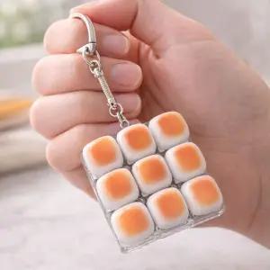 9구 구운식빵 딸깍이 키링 키캡 열쇠고리 클릭커 선물