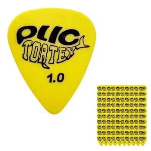 1.0mm 일렉기타피크 옐로우 (100P) pdt328연습용 크 소품 액세서리 트라이앵글 손가락 핑거 칼라 컬러 악기