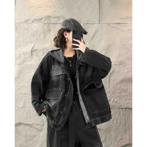 여사친 청 가을 코트 자켓 후드 야구 점퍼 워싱 포켓 원픽3