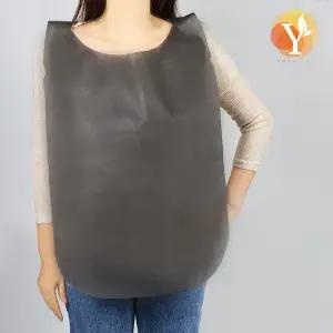 와이하이진 위생 일회용 부직포 앞치마 업소 모임 등 블랙 (500매)