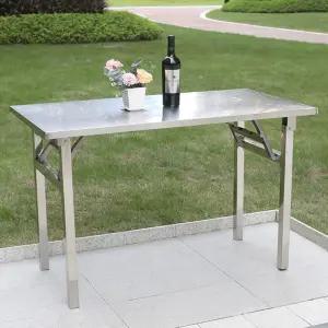 스텐 접이식 테이블 실외 업소용 탁자 식당 철제