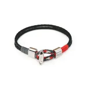 [클립스어반]  리암 오렌지 남자 가죽 팔찌