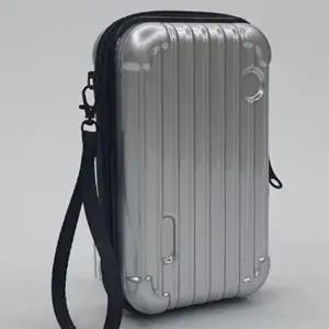 [룽스]미니캐리어파우치 소지품 휴대가방 실버