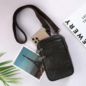 [룽스]소가죽 핸드폰 미니크로스백 2018