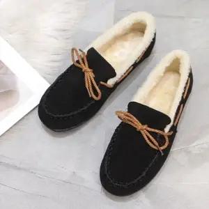 [SBCZOJK]방한 털신 방한화 모카신 겨울구두 블랙