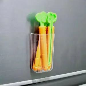 [에이치플러스몰]TBZ 자석 케이스 당근 밀봉집게 과자 빵 봉지 밀폐