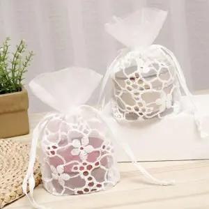 [룽스]화이트 인테리어 패미닌룩 소품 방향주머니