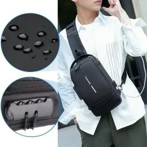 [룽스]여행 남자크로스백 크로스백 잠금 방수