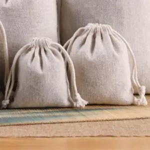 [룽스]린넨 스트링 복조리 복주머니 광목 10x12cm