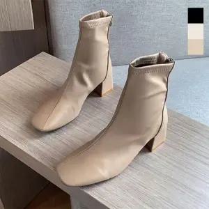 [SX93236]부츠 발목부츠 삭스부츠 앵클 미들힐 6cm