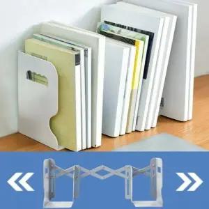 자바라 책꽂이 플라스틱 서류정리함 길이조절 북엔드_24724518