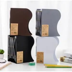 길이조절 자바라 철제 미니 간이 책꽂이 정리함 대형_24724519