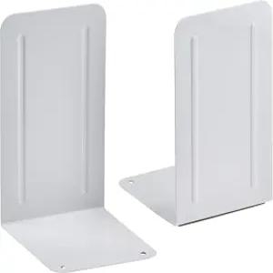 선반용 아크리메트 스틸 메탈 북엔드 헤비 듀티 대형 도서용 7/8인치 높이 X 4인치 너비 4 1/2인치 깊이