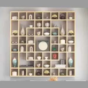 커피잔 그리드 정리대 나무 카페 찻잔 벽걸이 직경 컵홀더