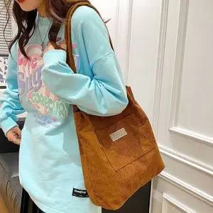 스타일하우스)여행가방 보스턴백 캐리어 여자 대학생 코듀로이 숄더백