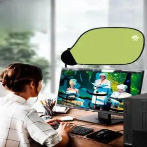 사무실 햇빛 조절 모니터 차단 모니터비침 형광등 가림막 덮개 가리개 자유조정 책상