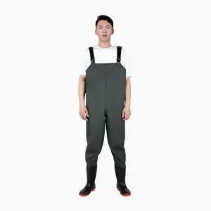 방수 일체형 전신 멜빵 웨이더 가슴장화 낚시 농사 갯벌 체험