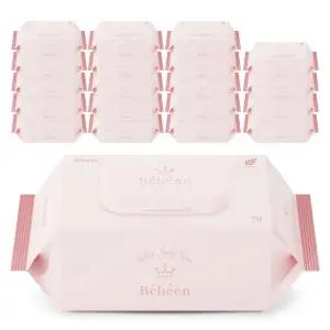 베베앙 아기 물티슈 로즈골드 고평량 엠보싱 캡형 70매 20팩