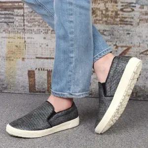 남성 슬립온 빈티지 가죽 단화