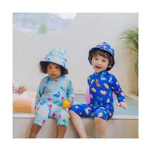 매장판매전용 DDOLMOOLOOK 공룡친구 아동 래쉬가드 수영모자 세트 800513