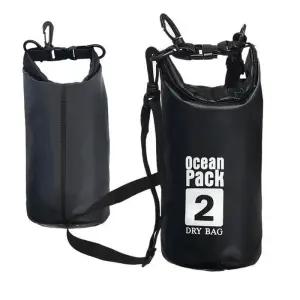 [라일리] Rly 비치파우치 물놀이가방 여행소품 백 블랙 2L한쪽