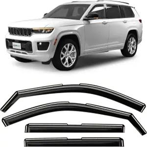 클라이밍 아트 인채널 지프 그랜드 체로키 L 2021-2026 오리지널 윈도우 디플렉터 통풍구 바이저 4개. -