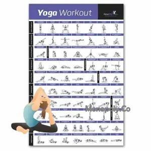 요가 자세모음표 안내도 포스터 요가도구 밴드 기구