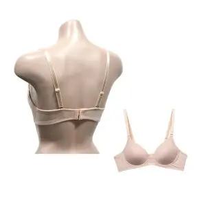 심플 몰드 노와이어 A컵 브라 - 소프트브라운 속옷