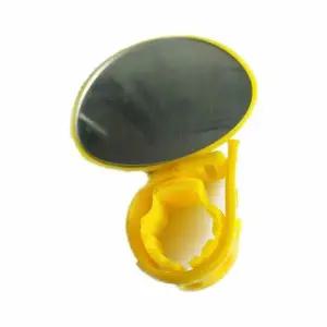 아크릴 자전거 미러 벨트 브라켓 핸들바 옐로우 색상
