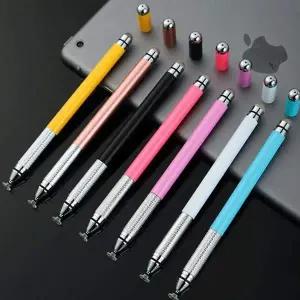 [셀러에이드]2 in 1 컬러풀 스타일러스 터치펜 전기종호환 짭플펜슬