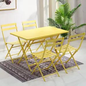 야외 접이식테이블 세트 철제 테이블 정원 카페 테라스 마당 옥상