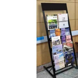 굿마켓 2열 5단 카다로그 꽂이 팜플렛스탠드 매거진랙 철재스탠드 카다로그거치대