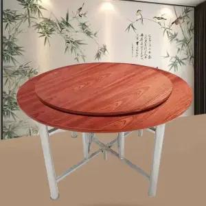 원형테이블 대형 업소용 원목 카페 식탁 나무 중식당 접이식