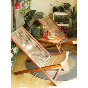 접이식 라탄 일광욕 의자 플라스틱 베드 호텔 썬베드 발코니