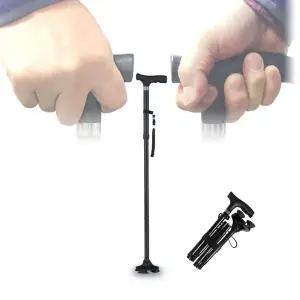 [제이커머스]폴딩식 접이 지팡이 기능성 노인 보행보조 등산 스틱 등산지팡이 접이식지팡이 스틱지팡이 효