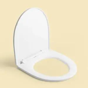 변기커버대형 하부체결형 무지 심플 하드 변기커버 D타입