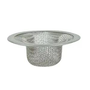 [이지커머스]욕조 스텐 배수구망 2p 거름망 막힘방지 머리카락 욕조머리카락거름망 욕실배수구거름망 욕조