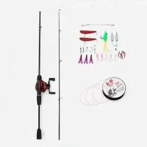굿캐스팅 베이트 릴+루어+낚싯대세트 1.6m 우핸들 입문용릴낚싯대