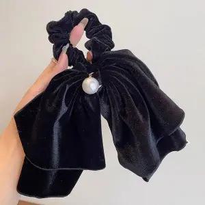 벨벳리본 진주 헤어슈슈 ELH059 트위스트 헤어슈슈 밴드 패션잡화