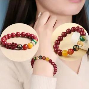 오복재신 비휴팔찌 경면주사 팔찌 행운 소원성취 재물운 액막이