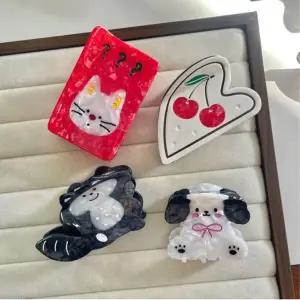 너구리 강아지 고양이 체리 집게 헤어집게 셀룰로오스 직사각