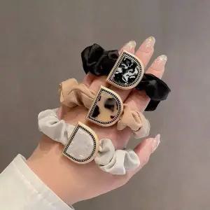 자개D장식 헤어 곱창끈 ELH044 끈 머리끈 곱창머리끈 헤어슈슈 세트