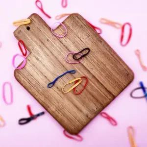 컬러 고무 머리끈