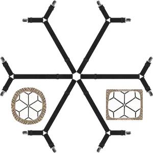 엄마를 위한 TGOOD 선물! 시트 패스너 조절 가능한 탄성 침대 홀더 스트랩 풀 퀸 킹 트윈 6 웨이 크로스