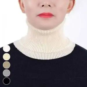 페이크카라 얇은 니트 페이크 목폴라