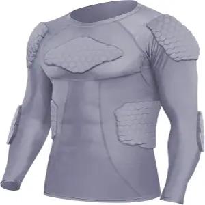 지카 남성 스포츠 쇼크 래시 가드 압축 패딩 셔츠 축구 농구 보호 장비 가슴 갈비뼈