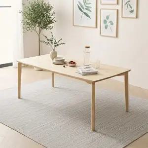 [신세계라이브쇼핑]낮은6인 원목식탁 책상 테이블 단독 TR6042R (착불)